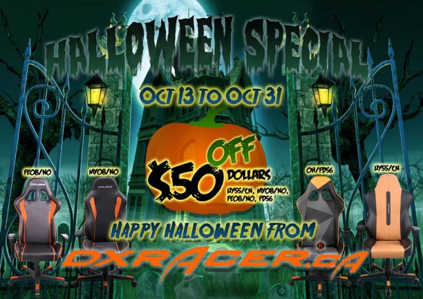 2014 Halloween Specials on Professional Gaming Chairs in Canada