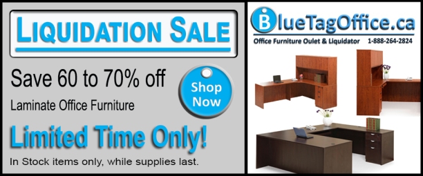 Office Furniture Liquidation SALE at Blue Tag Office Ltd