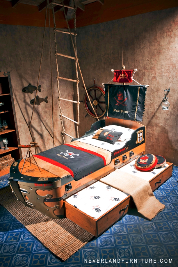 All Hands on Deck Pirate Bed at Neverland Furniture for girls an
