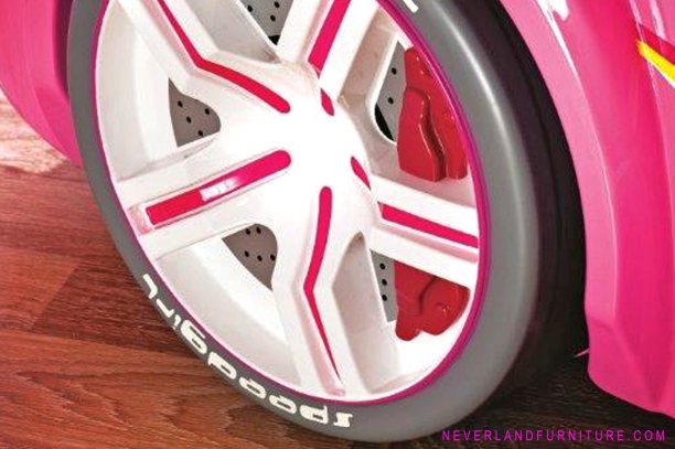 Racing Car Bed Wheel  for Girls– Buy it at Neverland Furniture