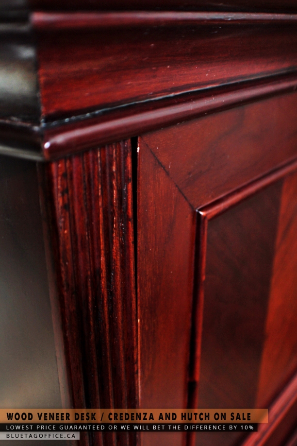 Fine Detailing of Wood Veneer Furniture on SALE. As seen on BLUE