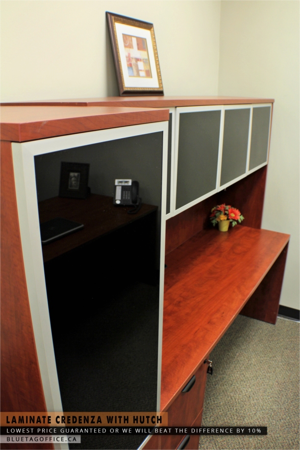 Executive Desk with Hutch on SALE. As seen on BLUETAGOFFICE.ca