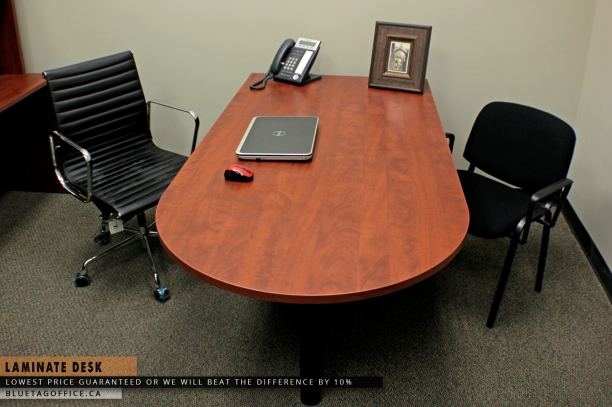 Contemporary Laminate Desk on SALE. As seen on BLUETAGOFFICE.ca