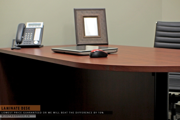 Rich Brown Office Desk on SALE. As seen on BLUETAGOFFICE.ca