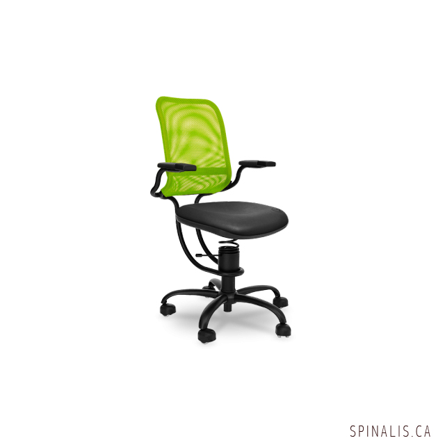 SpinaliS Canada - Ergonomic Series Chair - Green and Black Color