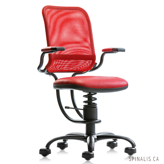 SpinaliS Canada - Ergonomic Series Chair - Red Color - Best offi
